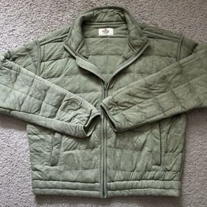 Marine Layer Corbet Quilted Jacket, Women’s medium, olive
